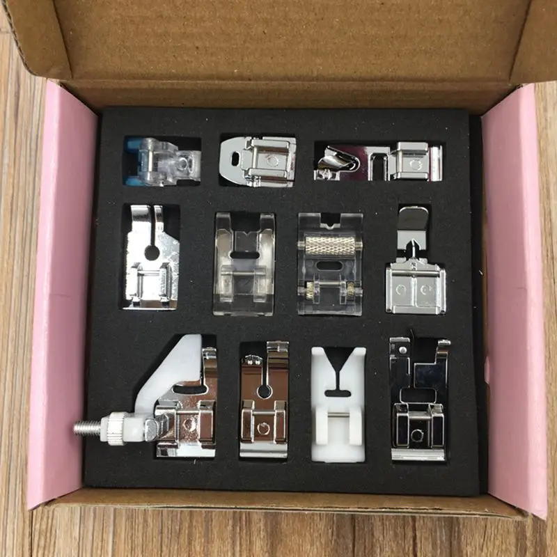 2017 11pcs Multifunction Presser Foot Spare Parts Accessories for Sewing Machine Brother Singer