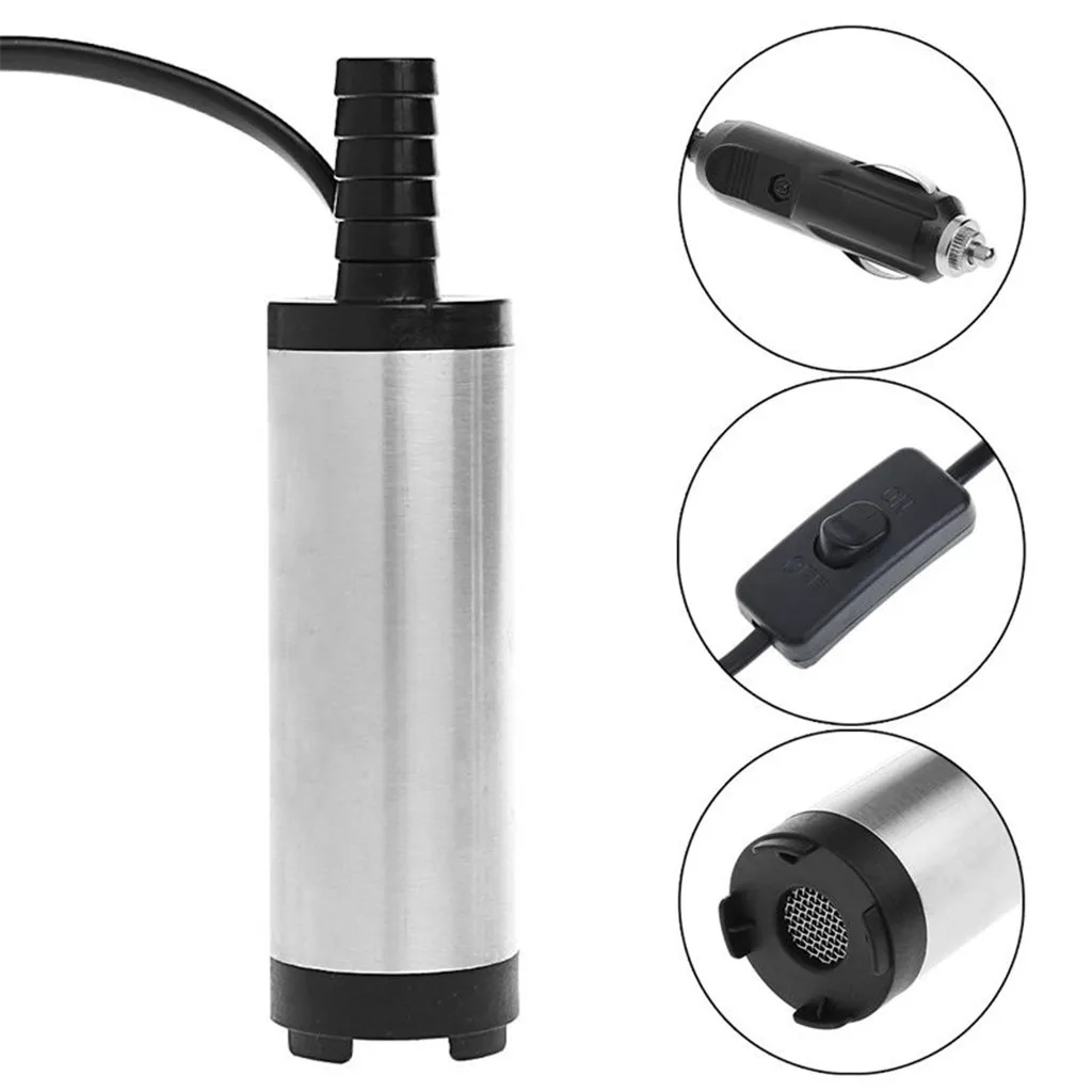 12V DC Diesel Fuel Water Oil Pump New Fashion Car Camping Fishing Submersible Transfer Pump For Car SUV