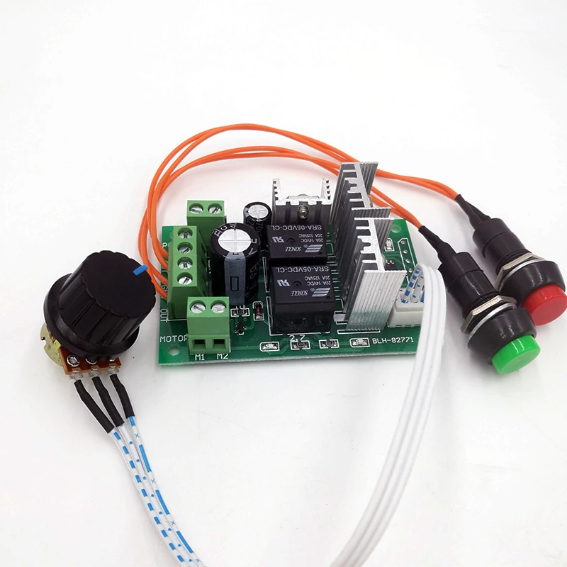 Regolatore di velocità PWM 6V/12V/24V 10A per motori DC con auto-reset e controllo avanzamento/retromarcia per attuatori lineari - immagine 3