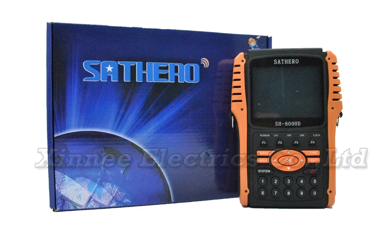 Sathero sh-800HD USB2.0 dvb-s/S2 HD Анализатор спектра Цифровой спутниковый Finder Sathero sh-800, цифровой прибор для измерения уровня 800 HD