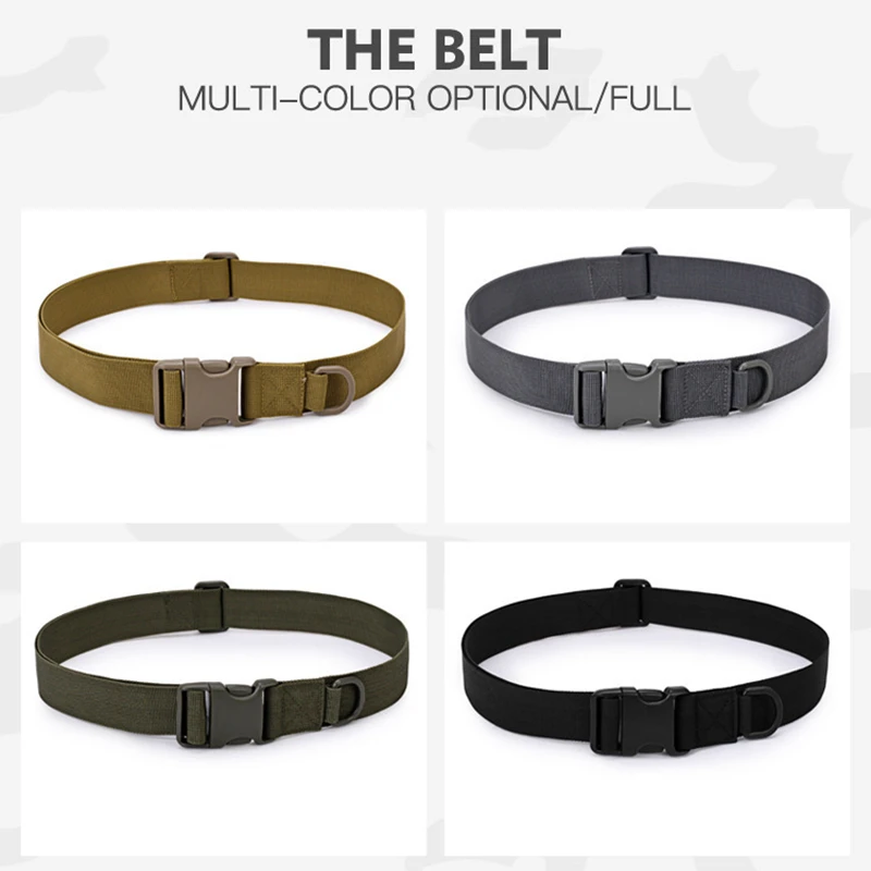 Simple Tactical Belt Outdoor Equipment Wear Bag Riding Inside Nylon Bag Deputy Military Fans Belt Fastening Tape (16)