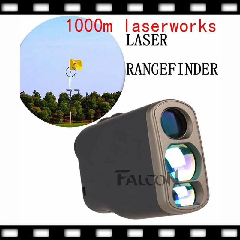 

1000m 6X21 handheld laser rangefinder golf range finder speed detector distance meter telescope 0-300km/h speedmeter DH100