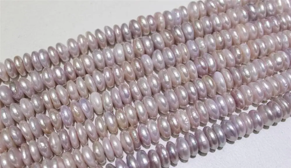 

Natural color freshwater pearl necklace coin 14-14.5mm15 No metal "handmade