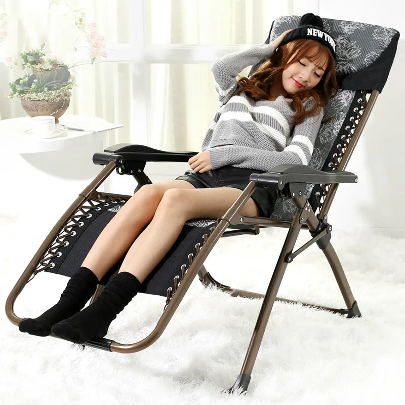 Simple modern high quality folding bed couch Pavilion lunch nap chair beach office folding chair free shipping Simple modern high quality folding bed couch Pavilion lunch nap chair beach office folding chair free shipping