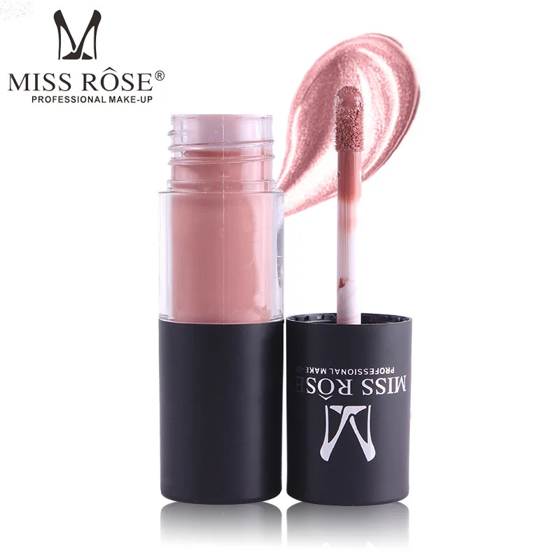 

MISS ROSE Make up Lips Gloss Waterproof Moisturizer Liquid Lipstick Nutritious Easy To Makeup Matt 12 Colors