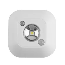 Mini Sensor de movimiento infrarrojo inalámbrico luz de la noche para techo con batería lámpara de porche luz de techo LED iluminación lámpara de porche