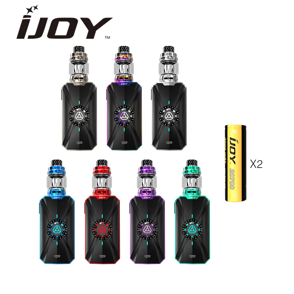 

100% Original IJOY ZENITH 3 KIT with Dual 20700 Batteries Zenith 3 360W Box Mod with Diamond Subohm Tank Vs Avenger & Captain