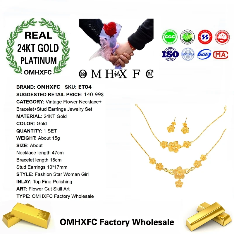 OMHXFC оптовая продажа европейский модный женский свадебный подарок винтажный