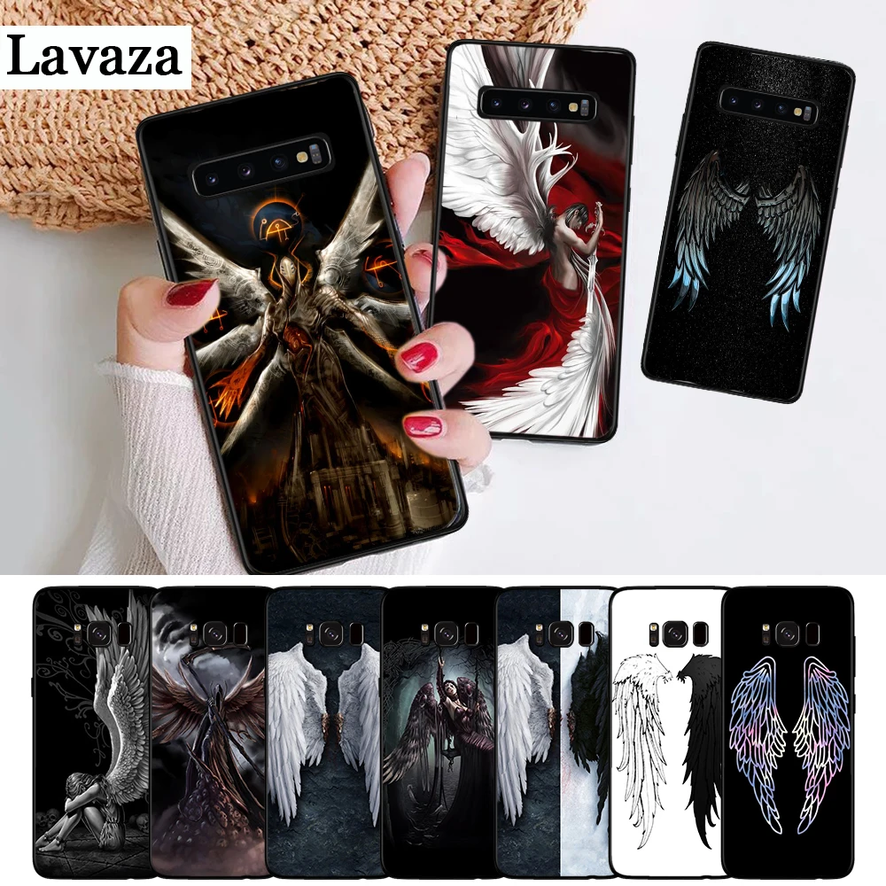 

Lavaza Angel Wings Silicone Case for Samsung S6 Edge S7 S8 Plus S9 S10 S10e Note 8 9 M10 M20 M30