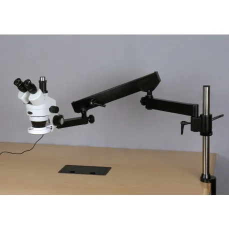 AmScope поставки 3.5X-90X Simul фокусным расстоянием 144-светодиодный Артикуляционная Увеличить Стерео микроскоп + 10MP Камера