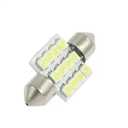 Uxcell 31 мм 12-SMD 1,25 "12 В гирлянда света 3528 1210 светодио дный лампы DE3175 DE3022 DE3021 3175