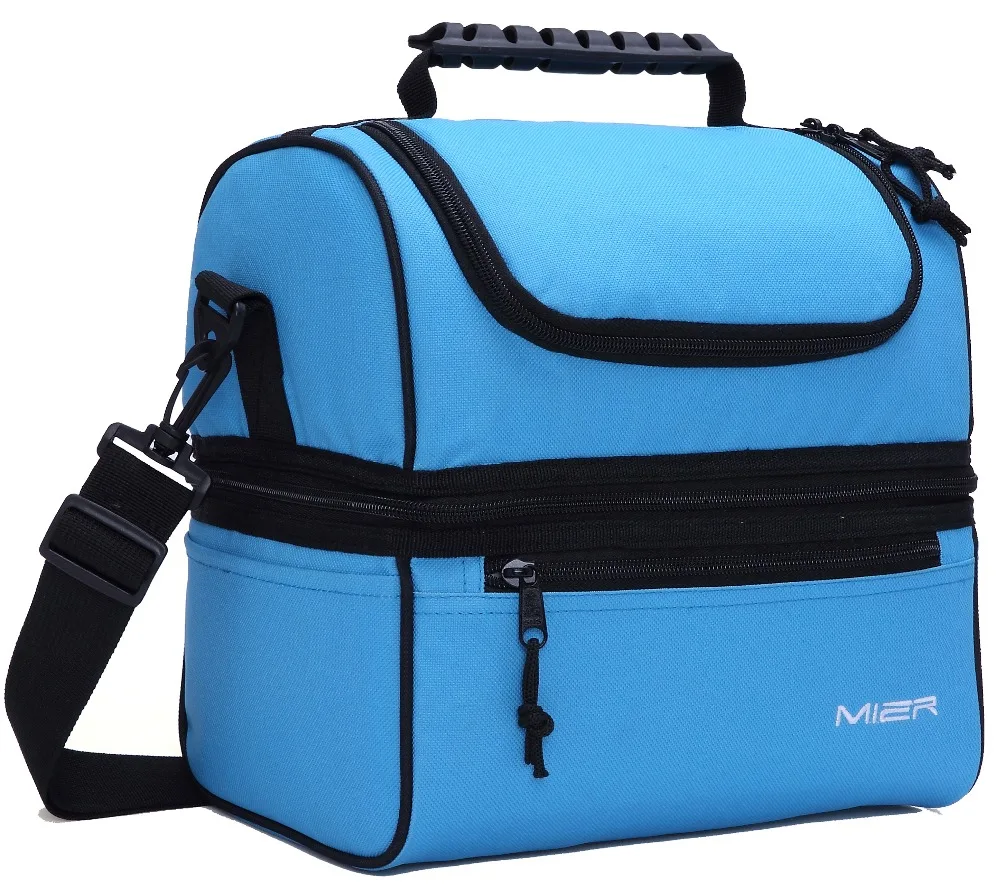 MIER Large Double Deck font b Cooler b font Tote font b Bag b font for