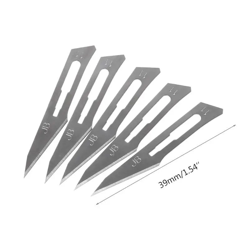 10pcs 39mm Scalpel Knife Blades For Wood Carving Engraving Craft Sculpture Cutting Tool PCB Repair 11# 10pcs 39mm Scalpel Knife Blades For Wood Carving Engraving Craft Sculpture Cutting Tool PCB Repair 11#