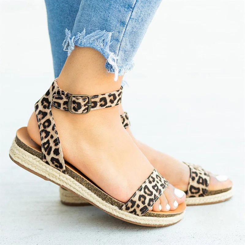 

women sandals straw lace-up sandals casual gladiator women shoes girls student flats anti-skid comfortable femme plus size