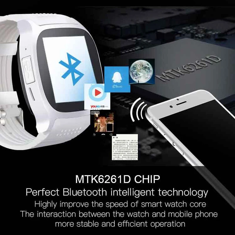 Смарт часы с Bluetooth умные Y1 PK U8 M28 T8 A9 для IPhone 4/5S/6 samsung S7 xiaomi Android/Ios Телефон huawei
