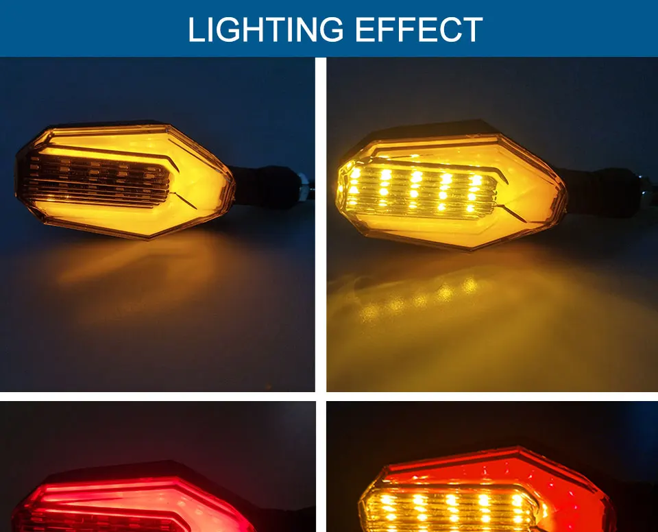2pcs 12V LED Motorcycle Turn Signal Lights Colorful Flashing Motorbike Indicator Blinker Moto Tail Lights Signal Lamp For Harley (7)