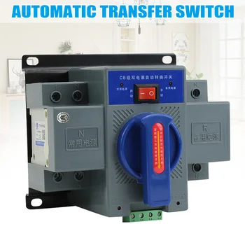 

63A 2P 50/60Hz Dual Power Automatic Transfer Switch 150x137x118mm CLH@8