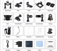 Original QIATENG H9/H9R remote Sport Action camera Ultra HD 4K WiFi 1080P Sport 2.0 LCD 170D Helmet Cam go waterproof pro camera