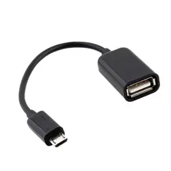 1 шт Бесплатная доставка Micro USB к женскому USB кабель хоста OTG Mini USB кабель для планшетных ПК мобильного телефона новые 80