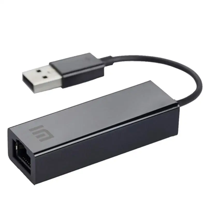 Xiaomi USB 2,0 к RJ45 Ethernet адаптер Сетевая карта 10 Мбит/с и 100 Мбит/с сети автоматически для медиаплеер Xiaomi 3 реквизит