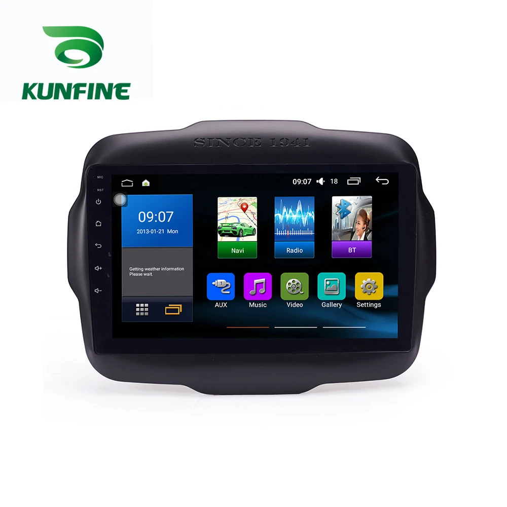 

Octa Core 1024*600 Android 7.1 Car DVD GPS Navigation Player Deckless Car Stereo for Jeep Renegade 2016 2017 Radio Headunit
