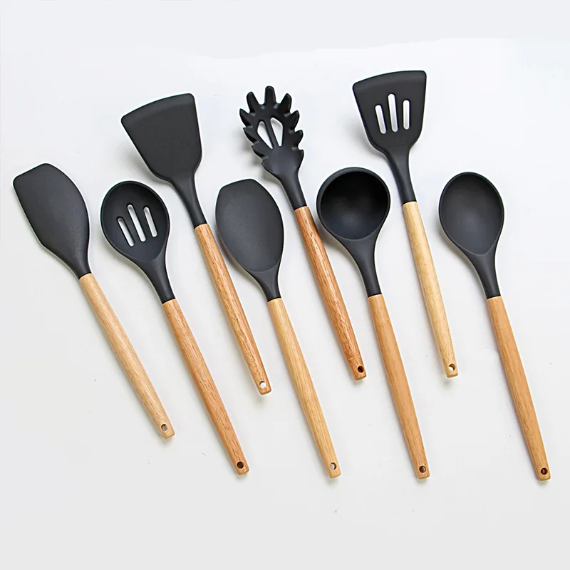 FHEAL 1pc Baking Cookware Set Silicone Cooking Gadgets Spatula Spoon Non-Stick Kitchen Utensils Cooking Tools FHEAL 1pc Baking Cookware Set Silicone Cooking Gadgets Spatula Spoon Non-Stick Kitchen Utensils Cooking Tools