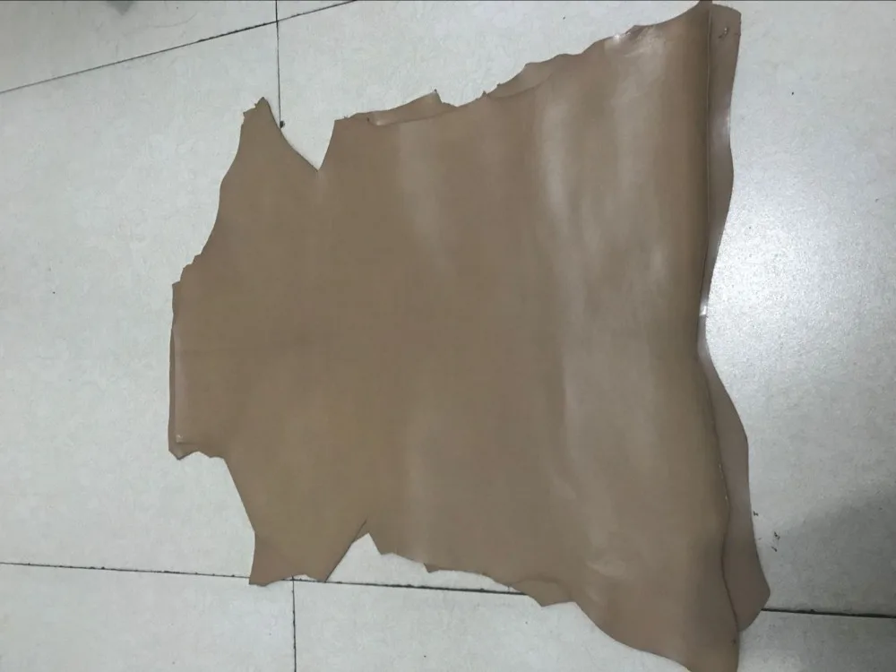 

GS002 Genune Brown Wine Color Veg Tanned Sheep Leather for Wallet Shoe Bag