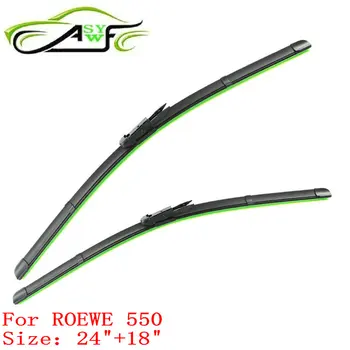 

Free shipping car wiper blade for ROEWE 550 Size 24" 18" Soft Rubber WindShield Wiper Blade 2pcs/PAIR deflector window