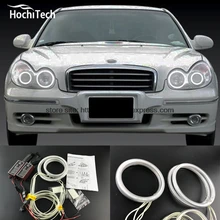 HochiTech Excellent CCFL Angel Eyes Kit Ultra bright headlight illumination for Hyundai Sonata 2002 2003 2004