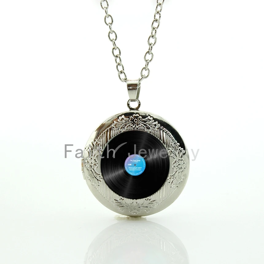 Necklace Vinyl Record Music Disc Pendant Locket Necklace Vinyl