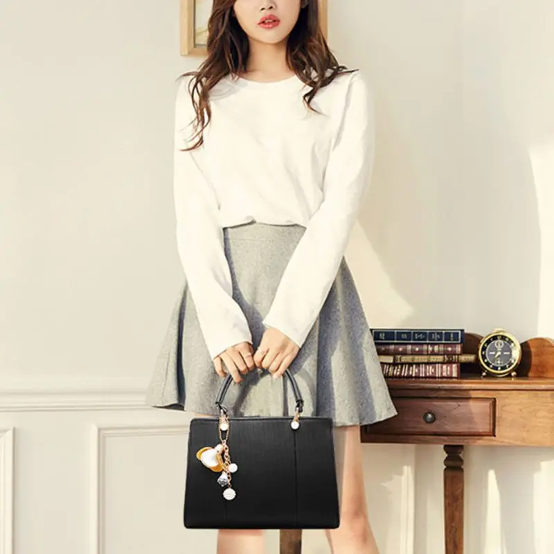 النساء السيدات الجلود حقيبة كتف حقيبة يد حقيبة أعلى-حقائب بيد Crossbody الأفاق محفظة