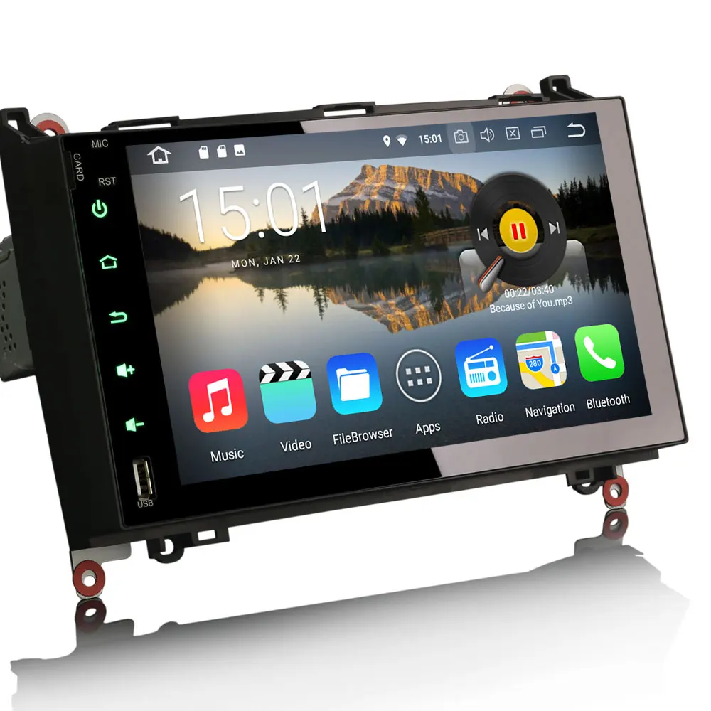 Erisin ES8892B 9 &quotAndroid 8 0 Octa core 4G ram автомобильный dvd плеер DVR dab + DVD для Mercedes A/B Class Sprinter Vito