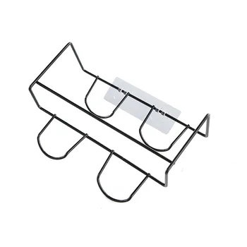 

Wall Mount Shoe Rack Slipper Shelf Storage Organizer Bathroom Shower Room