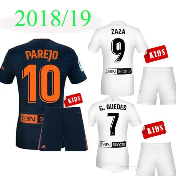 

2018 19 Valencia kids shirts 18 2019 Valencia blue white boys child T-shirts Hunting jacket top quality