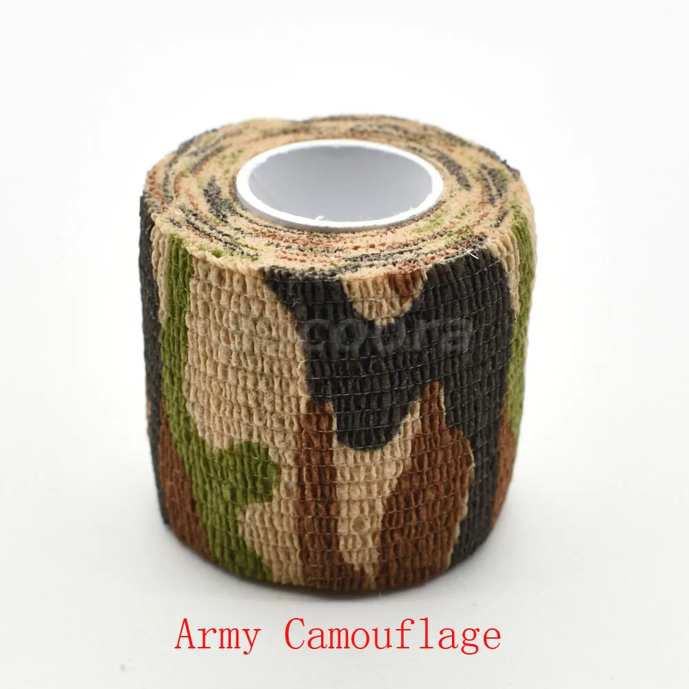 Army Camo 1 рулон U pick 4,5 м* 5 см Водонепроницаемый Открытый камуфляж походный Кемпинг Охота камуфляж Стелс ленты обертывания - Цвет: Army Camo