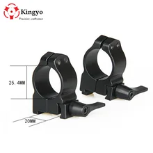 Тактический страйкбол 25,4 мм низкий QD Быстрый выпуск фонарик прицел Открытый Охота 20 мм RIS кольцо Крепление Pacatinny Weaver Rail