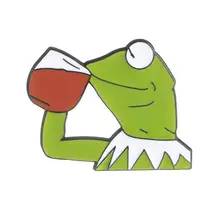 Frog Pin Feels Bad Man Brooch Sad Frog Lapel pin Feels Good Man Badges Pop Culture Pins Frog Jewelry майка классическая printio feels good man