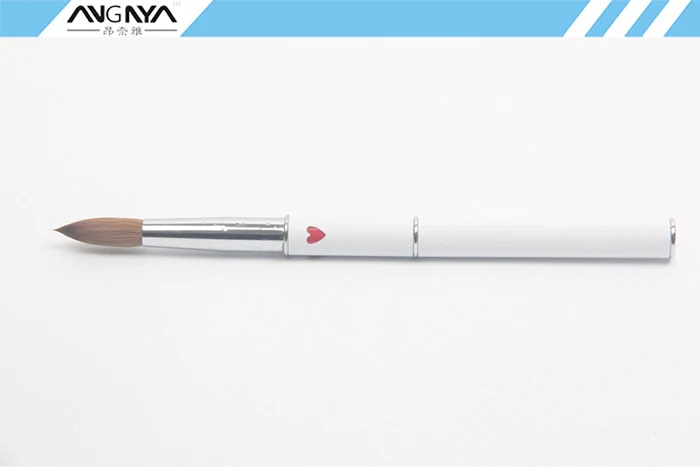 5Pc-Lot-High-Quality-Sable-Oval-20-Professional-Acrylic-Nail-Brush-Red-Heart-Shape-Design-UV (1)