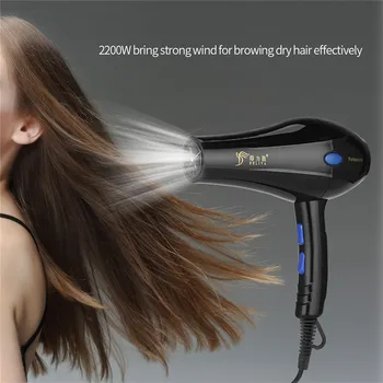 

Professional Hair Dryer With Concentrator Nozzles Diffuser Comb Brush Barber Salon Household Hairdryer Hair Styling Tools