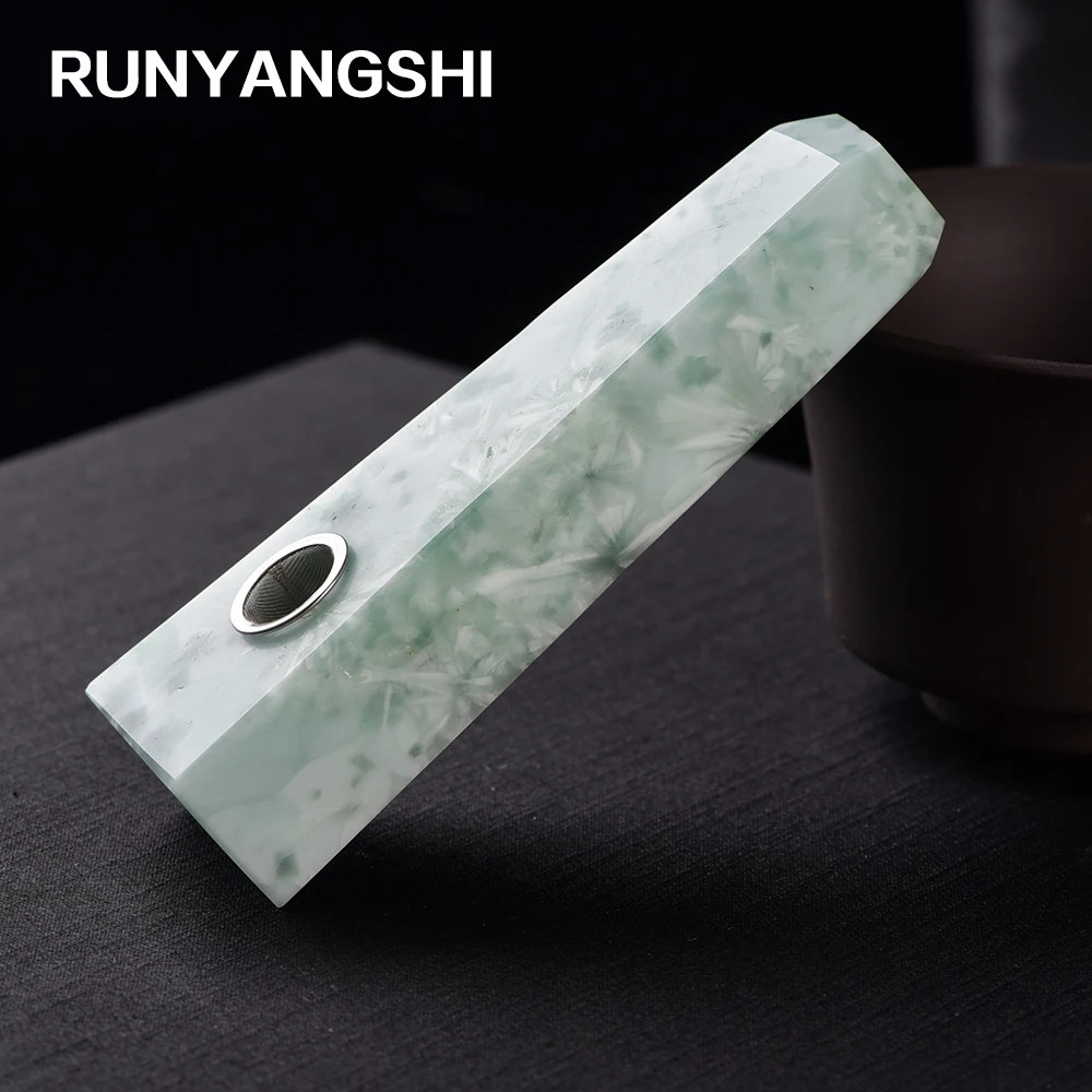 Runyangshi Crystal Smoking Pipe Strainer Quartz Stone Snowflake Healing Wand 1 Pc Smoke High Quality PX11 | Дом и сад