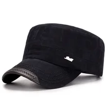 [AETRENDS] Модные военные головные уборы для мужчин и женщин с плоским верхом, хлопковая Тактическая Военная Кепка Z-6115