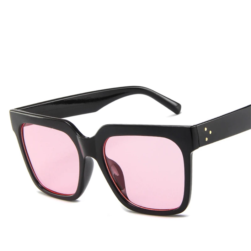 Очки с плоским верхом леди очки вогнуто-Выпуклое стекло, Femme Для женщин Элитный бренд Квадратные Солнцезащитные очки для женщин с заклепками солнцезащитный крем UV400 5365R