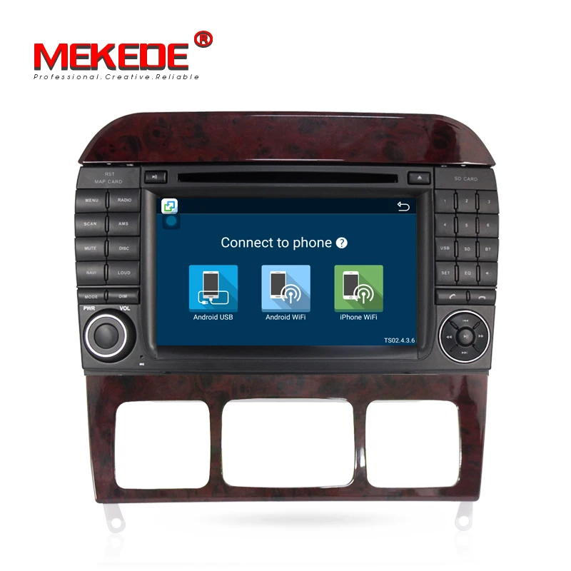 Clearance Android 7.1   Car DVD Player For Mercedes/Benz/S320/S350/S400/S500/W220/W215/C Class S Class 2G RAM 4G WIFI Radio GPS+8g map 2