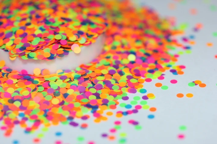 

2mm Neon Color Solvent Resistant Glitter Dot For Nail Art Decorate ,Resin, Beauty ,Acrylic, DIY supplies