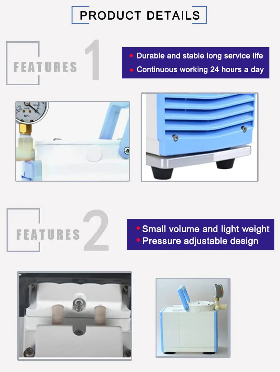 GM-0.33A diaphragm vacuum pump lab supplies -3