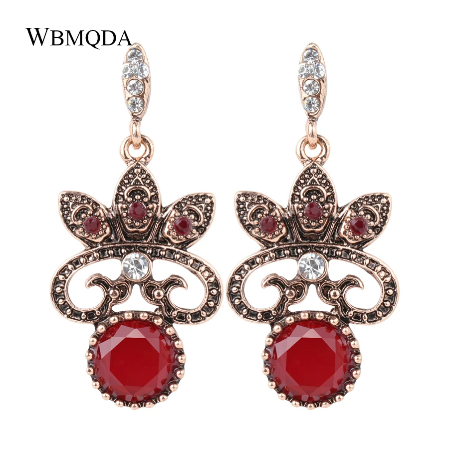 Zouhaira Earings Baroque Passion-Red