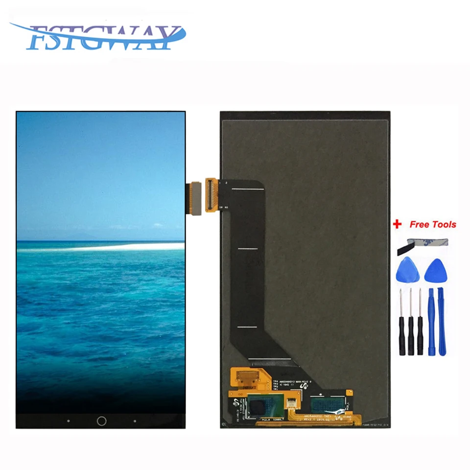 

FSTGWAY For ZTE Axon 7 /ZTE Axon Secret 7/A2017G A2017U LCD Display and Touch Screen Digitizer Assembly Replacement + Frame