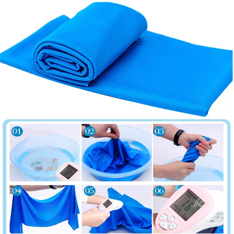 magic ice cold towel fitness cold microfibres swimming towels quick dry swimsuit towelsfor girls toalla microfibra deporte 30J18 (12)