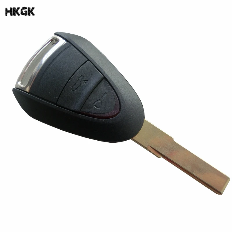 2 tasten Fernbedienung Auto Schlüssel Fall Combo Uncut Klinge Flip Fob Auto Shell Für Porsche Cayman Carrera 911 997 Boxster S 2 S 4 S Turbo-in Autoschlüssel aus Kraftfahrzeuge und Motorräder bei