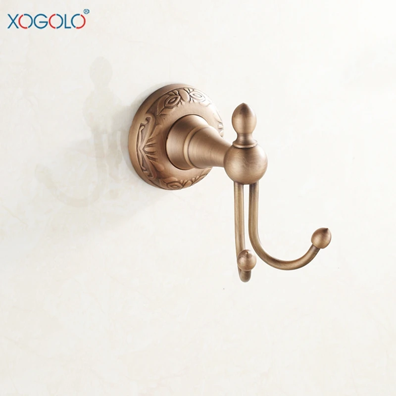 Xogolo Wall Suction Cup Hook Solid Copper Antique Coat Hooks Bathroom